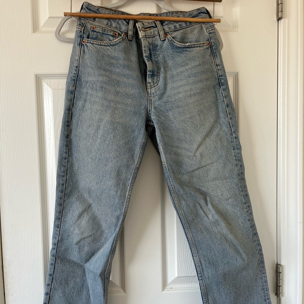 Topshop Wide Leg Crop Jeans